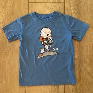 Under Armor boys t shirt size 6 Baseball sportswear